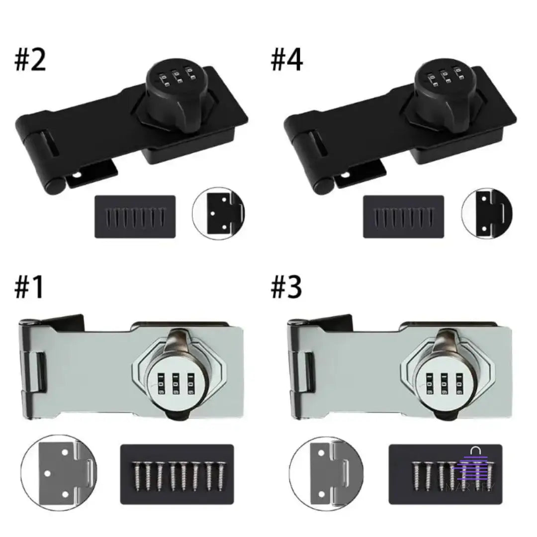 EasyLock: 3-Digit Zinc Alloy Combination Lock Martify