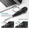A laptop with a Martify Eztoroque 360 the ultimate cordless scremaster attached to it