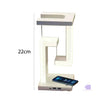 22cm height of Levitateglow from Martify White desk lamp with cell phone on it
