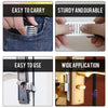 A series of pictures showing how to use the Martify SlideSecure.