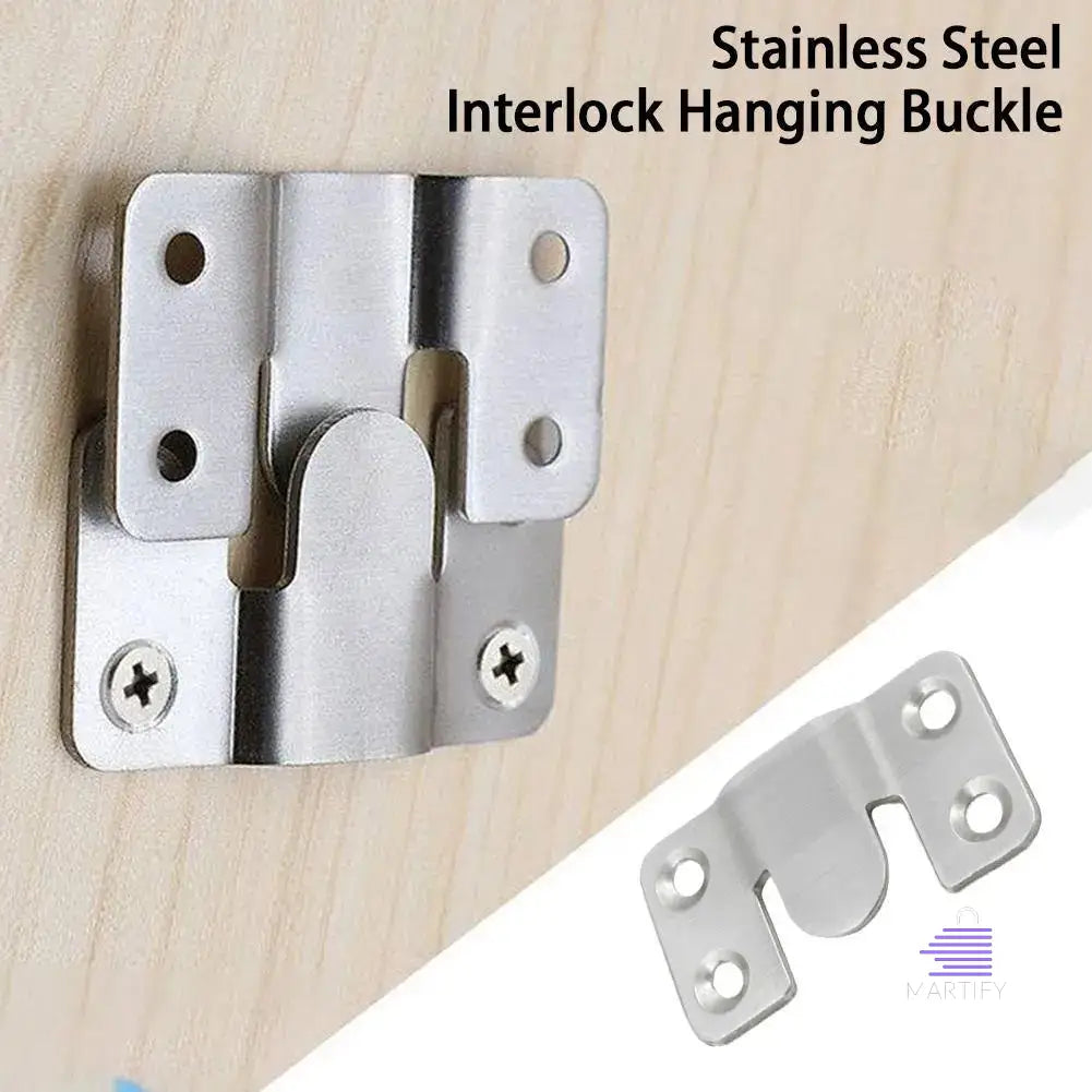 Martify: The stainless steel interlock hanging buckle.